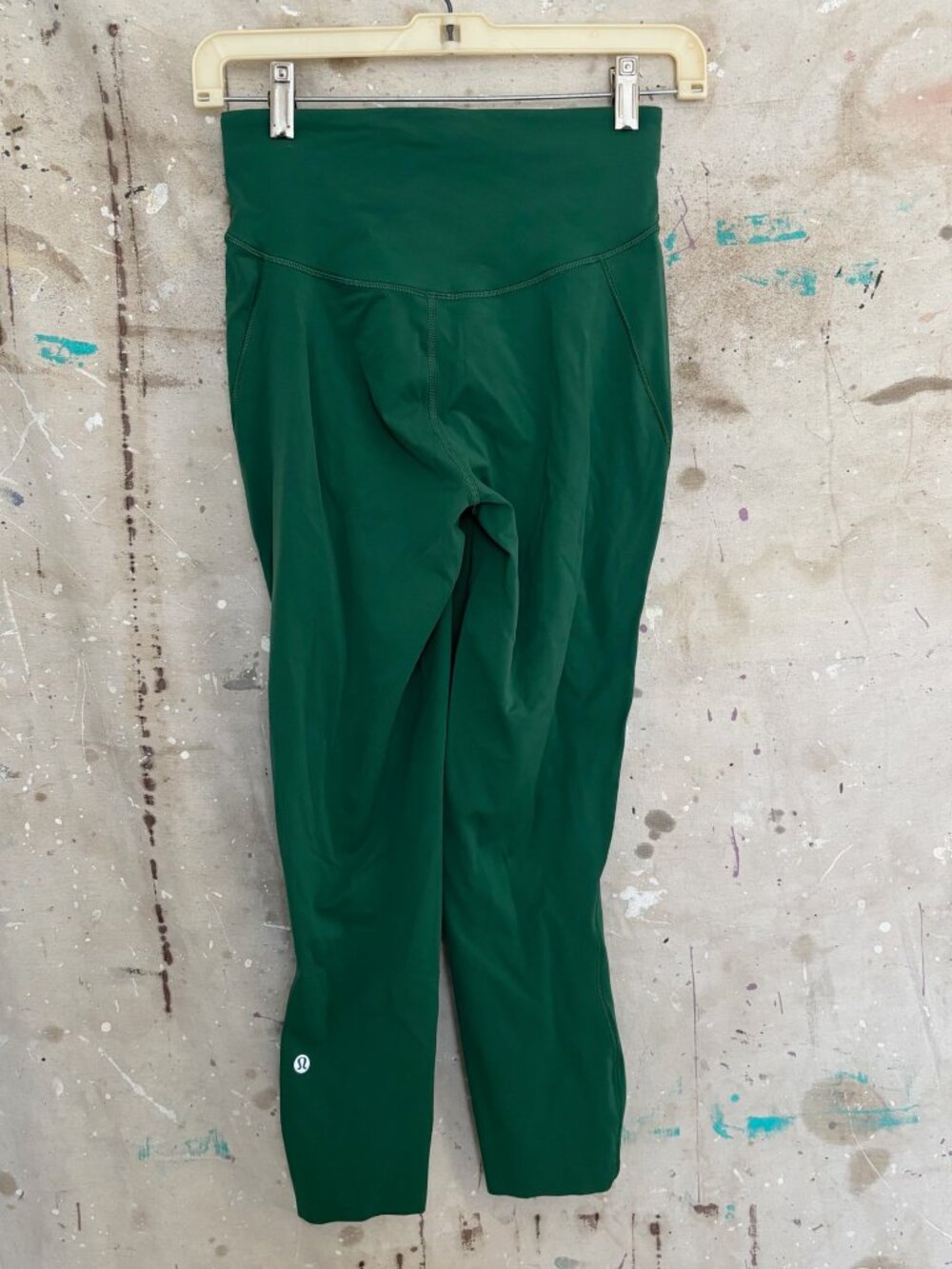 Lululemon Base Pace High-Rise Crop 23" Brushed Nulux, Everglade Green - Picture 4 of 5